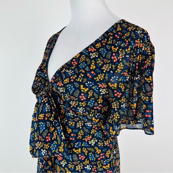 Madewell Crossfront Mini Dress in Garden Party Size 2 - Picture 9 of 14